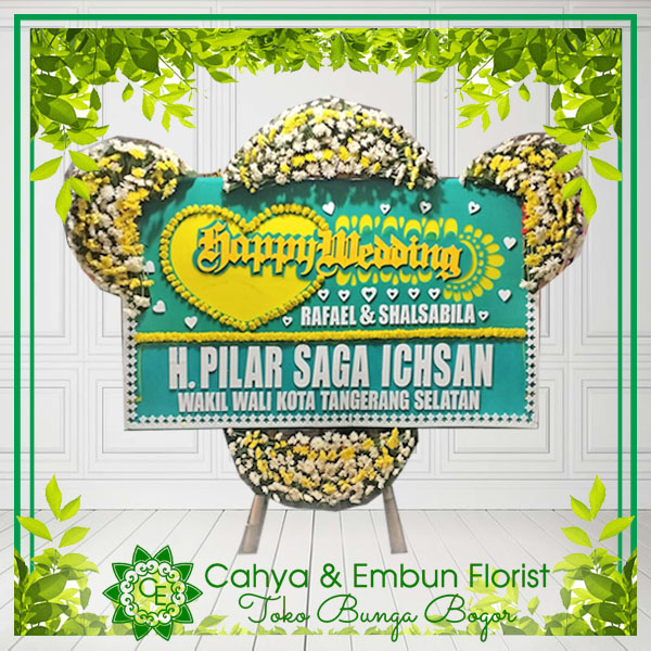 Bunga Papan Wedding 015